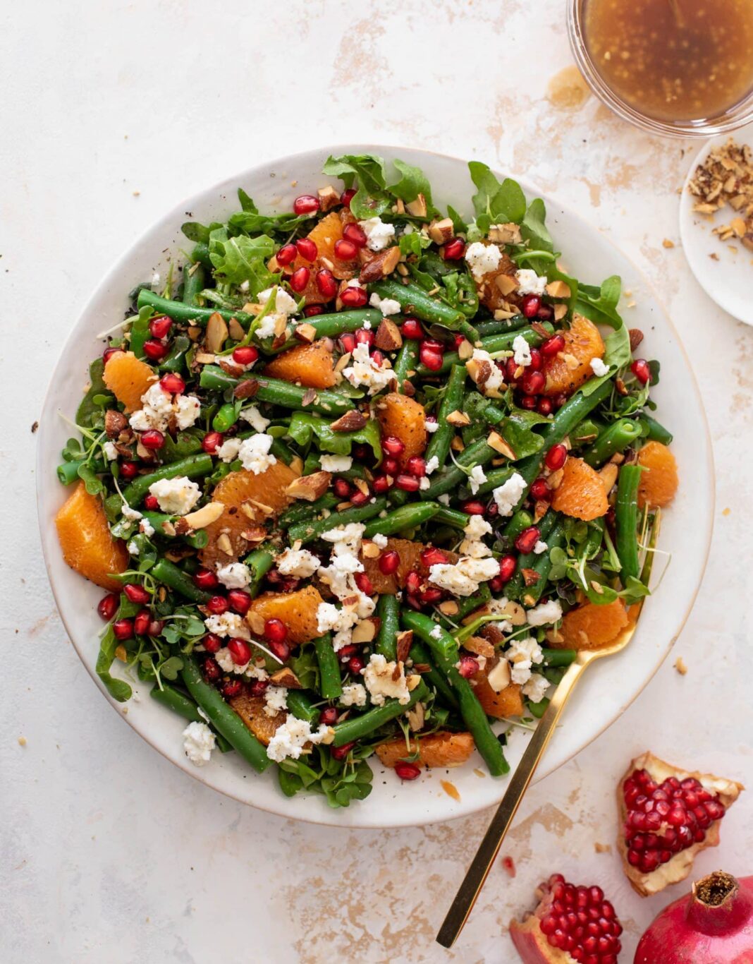 Christmas Green Bean Salad with Maple Vinaigrette