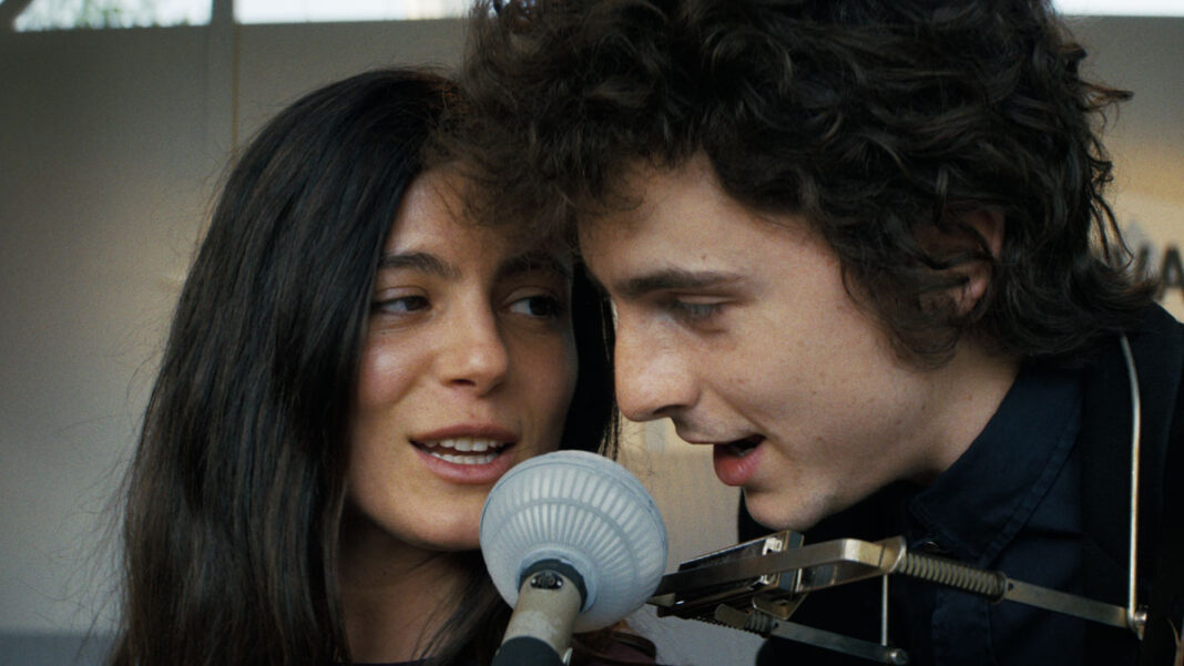 Timothee Chalamet as Bob Dylan