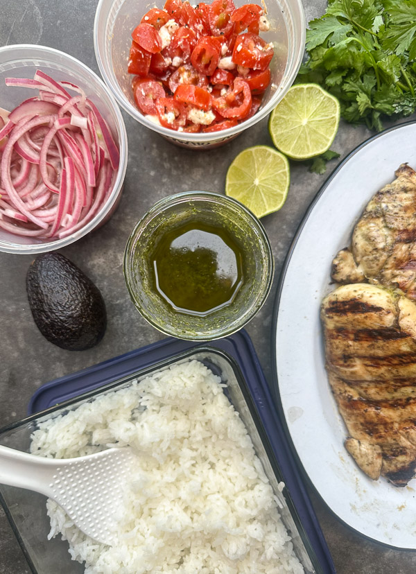Fresh, zesty, and perfect for meal prep, these Cilantro Lime Chicken Bowls from Jessica Merchant's Easy Everyday Cookbook are a weeknight game-changer! Packed with flavor, easy to assemble, and great for leftovers. Save this one!