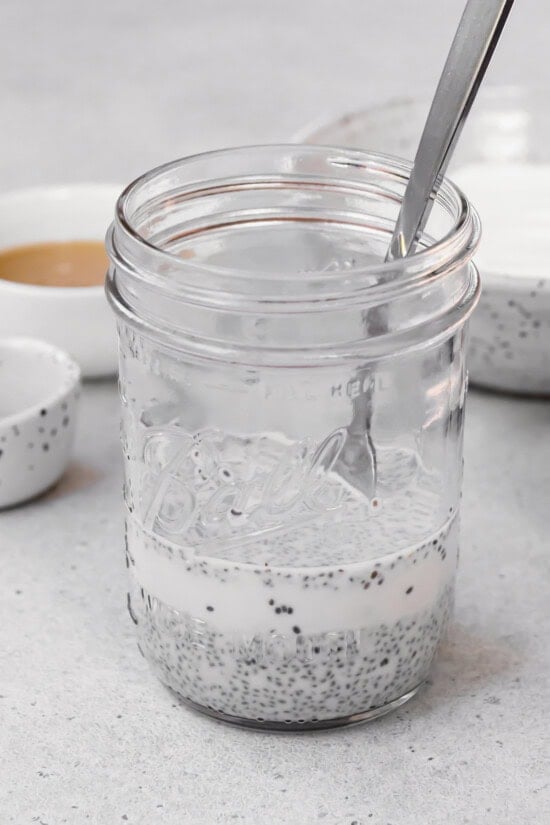 Chia Pudding in a jar