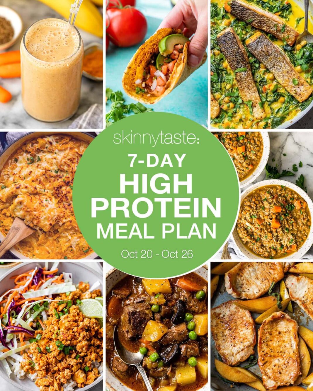 7 Day High Protein Diet Meal Plan