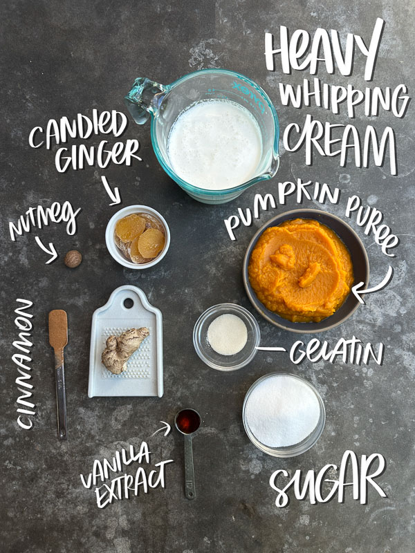 Creamy Ginger Pumpkin Mousse made with pumpkin, warm spices, fresh ginger, and homemade whipped cream. An easy, egg-free fall dessert perfect for Thanksgiving.